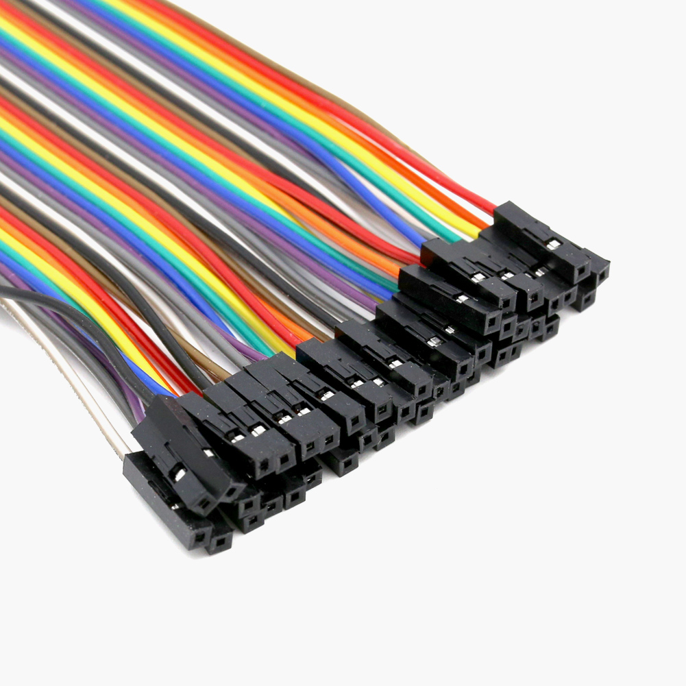 Chanzon 40 unids 3.9 in macho a macho jefe puente cable Dupont cable  conector de línea 40 pin multicolor sin soldadura para Arduino Raspberry pi